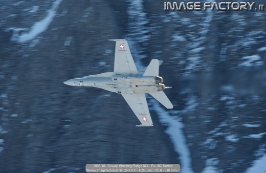 2003-10-10 Axalp Shooting Range 074 - FA-18C Hornet